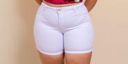 Pedalete plus size, branca, Tam 44 a 52