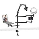 Pedestal Articulado Mesa Microfone DSLR Canon,Notebook,LED