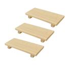 Pedestal Bandeja de Madeira Pinus Suporte para Velas Sabonete Multiuso Decoração