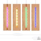 Pedestal de exibição RUIITEN retangular de 15 cm e 12 cm com luzes LED