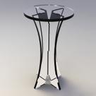 Pedestal Expositor em Acrílico 3mm Modelo 3 Grande para Vitrine e Balcão