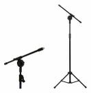 Pedestal Girafa para Microfone c/ pés dobráveis Visão Musical preto