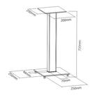 Pedestal Para Caixas Acústicas Bookshelf Bs03l Preto Central Suportes Pedestal Para Caixas Acústicas Bookshelf Bs03l Preto Central Suportes