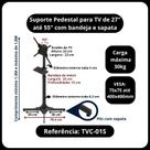 Pedestal para tv's 27 a 55 com bandeja - com antideslizante - avatron