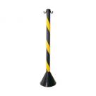 Pedestal Plástico 90 Cm Preto e Amarelo Plastcor Pedestal Plástico 90 Cm Preto e Amarelo Plastcor