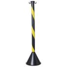 Pedestal Plástico Zebrado para Sinalização Isolamento