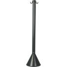 Pedestal Pvc 90Cm Plastcor Preto - Kit C/4