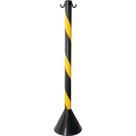 Pedestal Pvc 90Cm Prosafety Preto/Amarelo Wps1932 Pedestal Pvc 90Cm Prosafety Preto/Amarelo Wps1932
