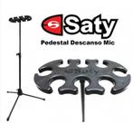 Pedestal Suporte Descanso Para 8 Microfones -Saty - SDM08