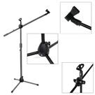 Pedestal Suporte duplo de 2 microfone Violao e Voz Regulável