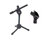 Pedestal Suporte Microfone Mesa Ou Mini Banner ASK +Cachimbo