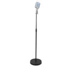 Pedestal,Suporte Reto c/Base Pesada Redonda p/Microfone Condensador Vintage,Vocal Booth,Preto