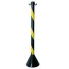 Pedestal Zebrado Preto/Amarelo - PLASTCOR
