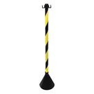 Pedestal Zebrado Preto e Amarelo Desmontavel 90cm - 700.10848 - PLASTCOR Pedestal Zebrado Preto e Amarelo Desmontavel 90cm - 700.10848 - PLASTCOR