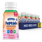 PediaSure Peptide 1.0 Cal Bebida Nutricional de Peptídeos Morango 237ml x24
