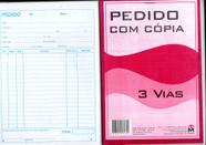 Pedido com 3 vias: Formato: 210 x 145mm - Marse