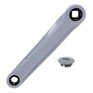 Pedivela Braço Esquerdo Cinza 170mm Ponta Quadrada De Bike