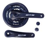 Pedivela Engrenagem Gts 24/34/42 Triplo Coroa Aço Preto