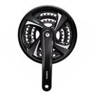 Pedivela Shimano Tourney FCTX801 48_38_28D 170mm, Eixo Quadrado 6_7_8V Preto VS Bike