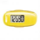 Pedômetro TAZUZFLA 3D Step Counter USB Recarregável Amarelo