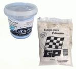 Pedra Azul Em Pasta P/ Polimento (500gr) Estopa Branca 200gr