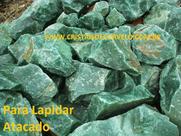 Pedra Bruta de Quartzo Verde para Lapidar - 20KG