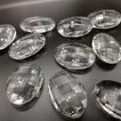 Pedra de Cristal Lapidada Redonda 50 Peças para Lustre/Pêndulos Pedra de Cristal Lapidada Redonda 50 Peças para Lustre/Pêndulos