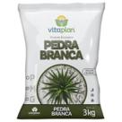 Pedra Decorativa Brita Branca Média (3kg) VITAPLAN