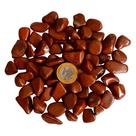 Pedra Natural Jaspe Vermelho Rolada Polida 1-2cm - 500g Pedra Natural Jaspe Vermelho Rolada Polida 1-2cm - 500g