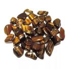 Pedra Olho de Tigre Rolada até 2cm Cristal Natural Contra Inveja e Proteção - Hadu Esotéricos e Religiosos