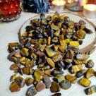 Pedra Olho de Tigre Rolada - Contra Inveja e Proteção - Cristal Natural Pedra Olho de Tigre Rolada - Contra Inveja e Proteção - Cristal Natural