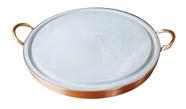 Pedra Para Carnes Pedra Sabão Com Alça De Cobre 36 Cm