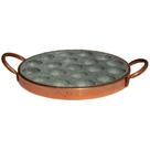 Pedra para Queijo Provolera Sabão Alça Metal 23cm Mantém Alimento Quente Cobre Industria São Jose Pedra para Queijo Provolera Sabão Alça Metal 23cm Mantém Alimento Quente Cobre Industria São Jose