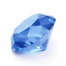 Pedra Polida Formato Diamante Azul Clara Proteção Energia Equilíbrio