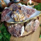 Pedra quartzo jiboia bruto 4 a 6 cm - coragem e otimismo - cristal natural