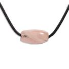 Pedra Quartzo Rosa Barril Furado Longitudinal 25mm Tipo B Pedra Quartzo Rosa Barril Furado Longitudinal 25mm Tipo B