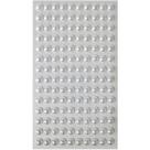 Pedraria 1/2 Pérola 8MM Branca Adesiva - Pacote com 12 Unidades Pedraria 1/2 Pérola 8MM Branca Adesiva - Pacote com 12 Unidades