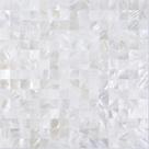 Peel and Stick Backsplash KASARO Shell Tiles, 10 folhas brancas