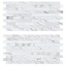Peel and Stick Backsplash Midcard White Marble PVC x20