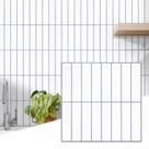 Peel and Stick Backsplash Tile Commomy White 30x30cm 10 unidades