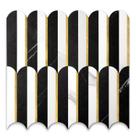 Peel and Stick Backsplash Vamos Tile PVC Marble Look (10 folhas)
