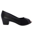Peep Toe Feminino Usaflex Ac3220001 Salto Bloco Peep Toe Feminino Usaflex Ac3220001 Salto Bloco