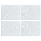 Peg Board Daanxw Heavy Duty Steel, pacote com 4 acessórios, 40x30cm
