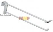 Peg Board Duplo Porta Etiqueta 6mm 30 Cm Para Barra Branco
