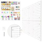 Peg Board FZK, pacote com 4 painéis de plástico, branco, ABS, 60x60cm