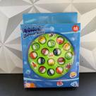 Pega peixe de brinquedo a pilha verde ou rosa com varinha de brinquedo de plástico pescaria pescar pexe plastico
