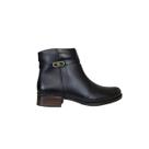 Pegada Bota Cano Curto Em Couro Feminina Ref. 282014 - Pegada Bota Cano Curto Em Couro Feminina Ref. 282014 -
