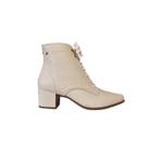 Pegada Bota Cano Curto em Couro Salto 5 cm Ref. 280904 - Pegada Bota Cano Curto em Couro Salto 5 cm Ref. 280904 -