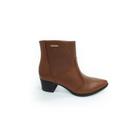 Pegada Bota Cano Curto em Couro Salto 5,5 cm Ref. 280502