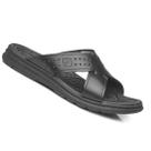Pegada Chinelo Masculino de Couro Cruzada 100% Original 134201 - Preto